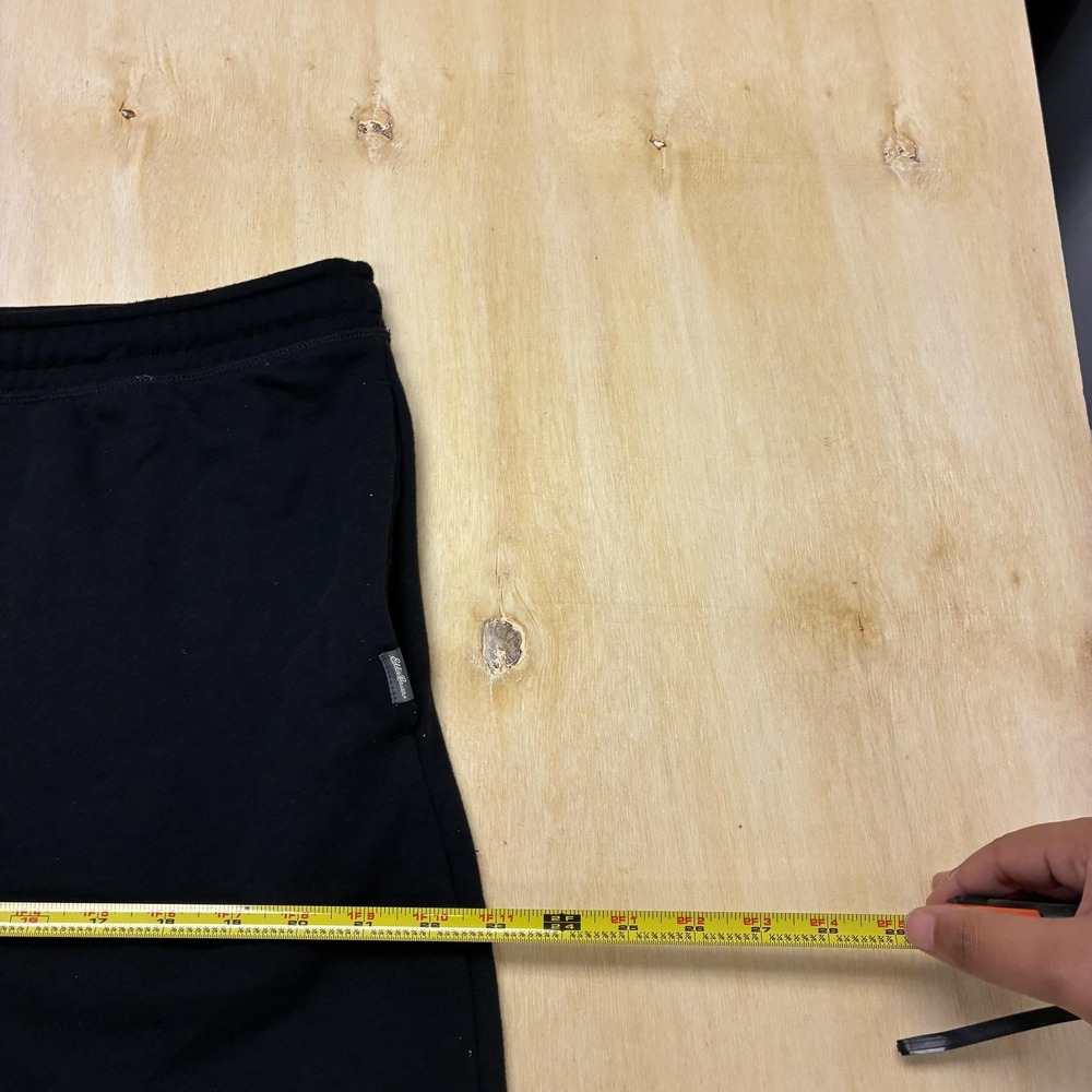 Eddie Bauer Lounge Shorts Mens XL Black Jersey Lounge Sleep Drawstring Waist - Picture 6 of 10